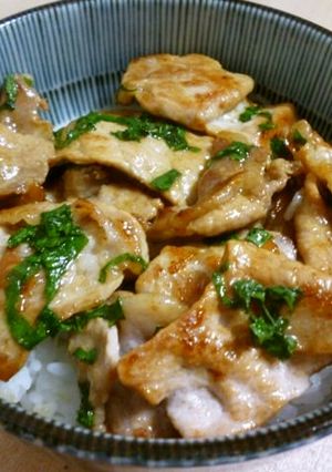 豚丼　しそバター風味-レシピのメイン写真