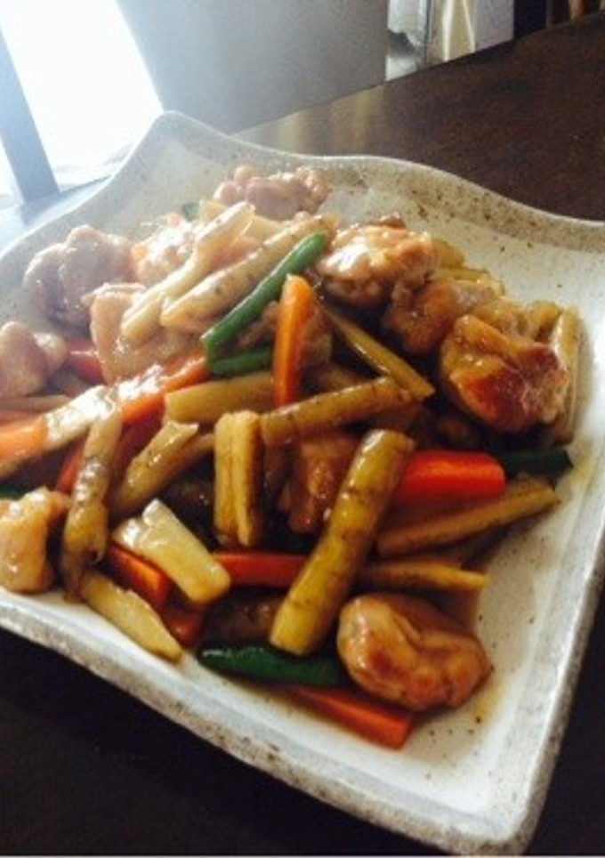 新ごぼうと鶏肉のこっくり煮-レシピのメイン写真