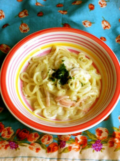 レンジだけで激ウマ★クリームうどん-レシピのメイン写真