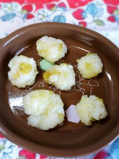 離乳食 てづかみ☆ さつまいもおやき-レシピのメイン写真