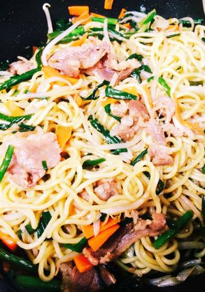 焼肉のたれで焼きそば♡-レシピのメイン写真