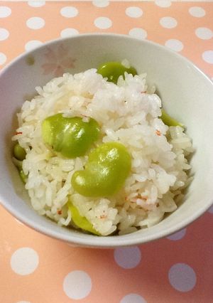 ＊そら豆とカニカマの春色ごはん＊-レシピのメイン写真