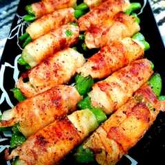 รูปของ スナップえんどうの肉巻きΨ(‾∇‾)Ψ