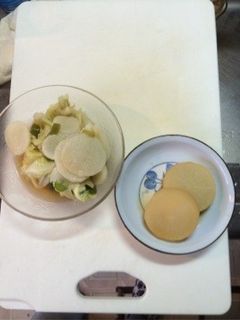 キャベツ炒めと大根の煮物-レシピのメイン写真