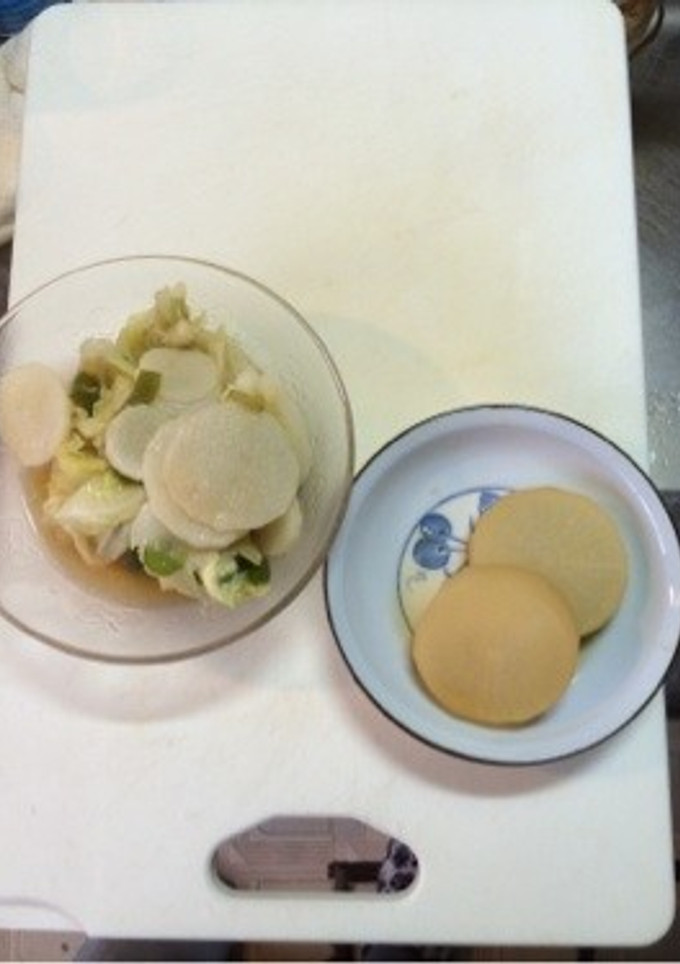 キャベツ炒めと大根の煮物-レシピのメイン写真