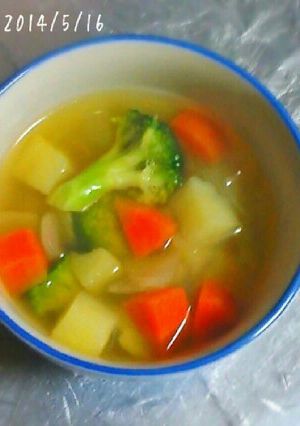いろいろ野菜のコンソメスープ-レシピのメイン写真