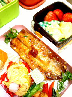お弁当にイワシの梅照り焼き♪-レシピのメイン写真