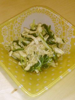 水菜と鶏肉のポン酢和え-レシピのメイン写真