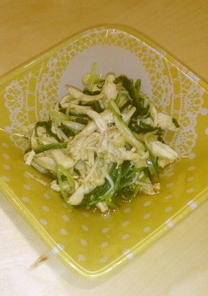 水菜と鶏肉のポン酢和え-レシピのメイン写真