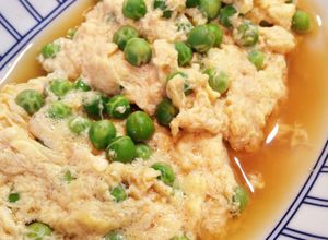 我が家の『うすいえんどう卵とじ♪』-レシピのメイン写真