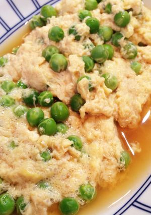 我が家の『うすいえんどう卵とじ♪』-レシピのメイン写真