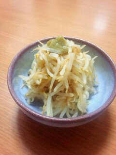 レンジで!柚子こしょうともやしの和え物♪-レシピのメイン写真