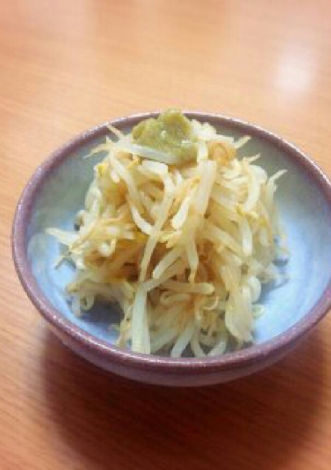 レンジで！柚子こしょうともやしの和え物♪-レシピのメイン写真