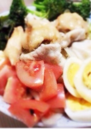 さっぱり〜☆乗せるだけサラダうどん-レシピのメイン写真