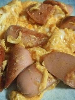 魚肉ソーセージの卵炒め-レシピのメイン写真