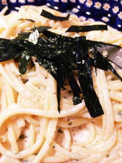すぐできる!たらこクリームパスタ-レシピのメイン写真