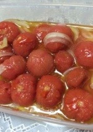簡単♡トマトと玉ねぎのマリネ-レシピのメイン写真