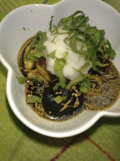 なすとしいたけのレンジ蒸し-レシピのメイン写真