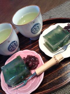 和スイーツ‼よもぎ寒天♪-レシピのメイン写真