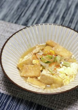 うまうま♫ 油あげの卵とじ-レシピのメイン写真