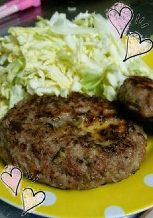 茄子と椎茸のチーズinハンバーグ-レシピのメイン写真
