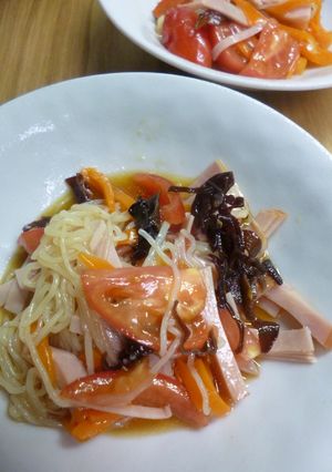 徳山物産の冷麵で・中華サラダ風-レシピのメイン写真