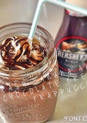 お家でバナナチョコクリームフラペチーノ♡-レシピのメイン写真