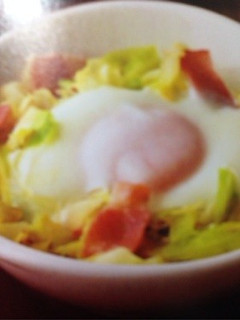 半熟たまごのキャベツ炒め-レシピのメイン写真