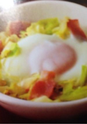 半熟たまごのキャベツ炒め-レシピのメイン写真