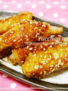 簡単やみつき☆鶏手羽中の唐揚げ甘辛ダレ♪-レシピのメイン写真