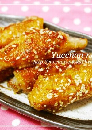 簡単やみつき☆鶏手羽中の唐揚げ甘辛ダレ♪-レシピのメイン写真