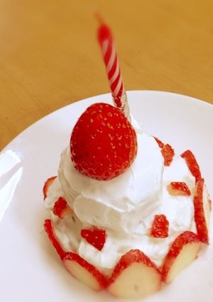 卵、牛乳、バター不使用☆一歳誕生日ケーキ-レシピのメイン写真