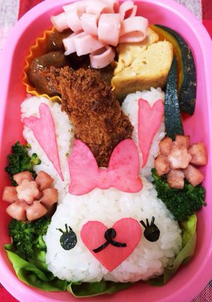 キャラ弁、うさぎのモフィー-レシピのメイン写真