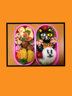キャラ弁、オバケと黒猫-レシピのメイン写真