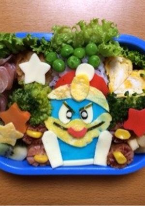 キャラ弁！星のカービィのデデデ大王☆-レシピのメイン写真