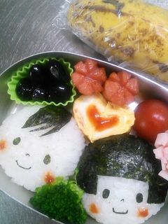 姉弟キャラ弁-レシピのメイン写真