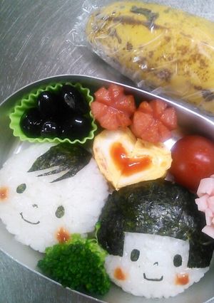 姉弟キャラ弁-レシピのメイン写真