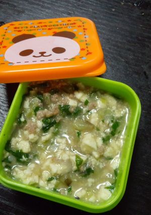 ☆離乳食後期 豚挽き肉と野菜のあんかけ☆-レシピのメイン写真
