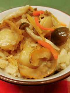 ベビーホタテの炊き込みご飯♪-レシピのメイン写真