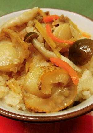 ベビーホタテの炊き込みご飯♪-レシピのメイン写真