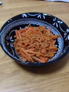 人参のごま炒め-レシピのメイン写真
