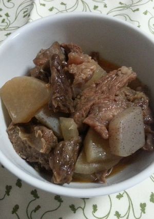 簡単☆圧力鍋でトロトロ牛すじ煮込み♪-レシピのメイン写真