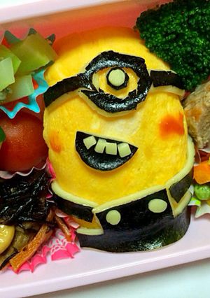 キャラ弁 ミニオンくいずぃーん-レシピのメイン写真