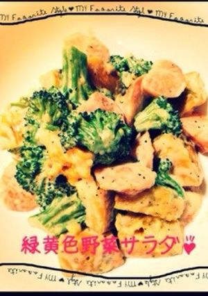 栄養満点！簡単❁緑黄色野菜サラダ❁-レシピのメイン写真