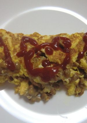 納豆オムレツ-レシピのメイン写真