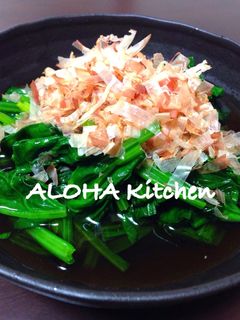 麺つゆで簡単!居酒屋のほうれん草のお浸し-レシピのメイン写真