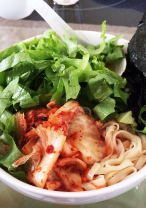 サラダうどん☆冷麺風☆-レシピのメイン写真