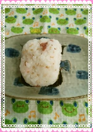 白胡麻と梅おにぎり-レシピのメイン写真