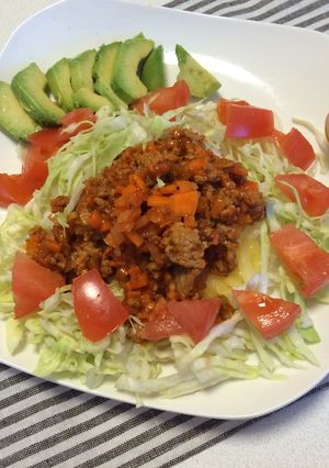 簡単ランチに♪美味しいタコライス風ごはん-レシピのメイン写真