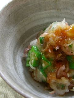 オクラとみょうがのおろし和え-レシピのメイン写真